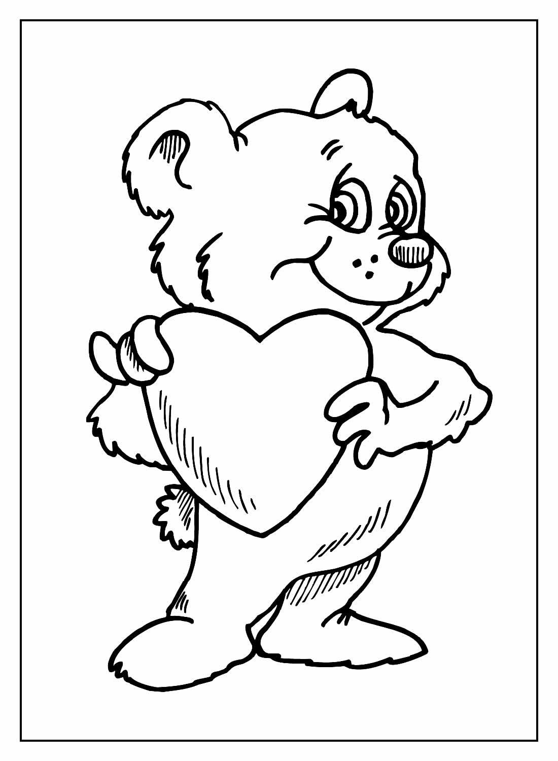 Desenho de Coração para imprimir
