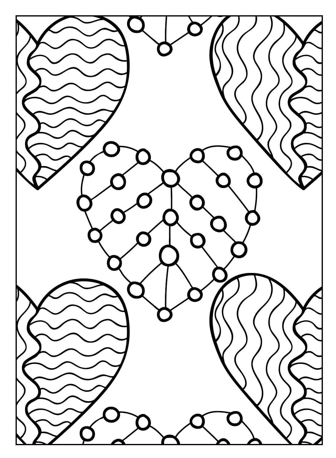 Desenho de Coração para imprimir
