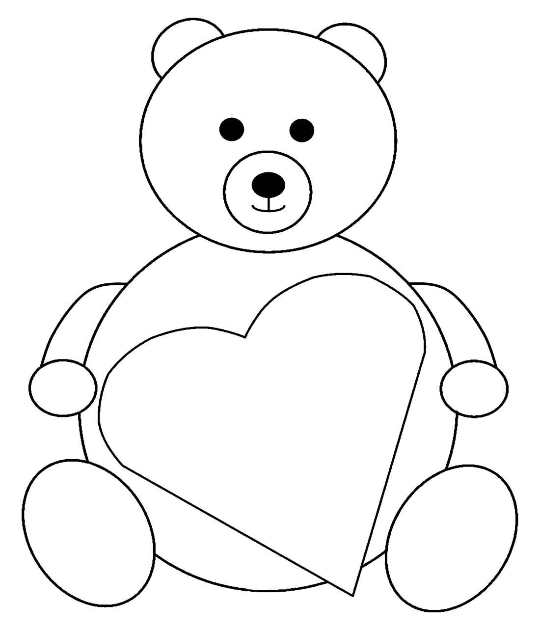 Desenho de Coração para imprimir
