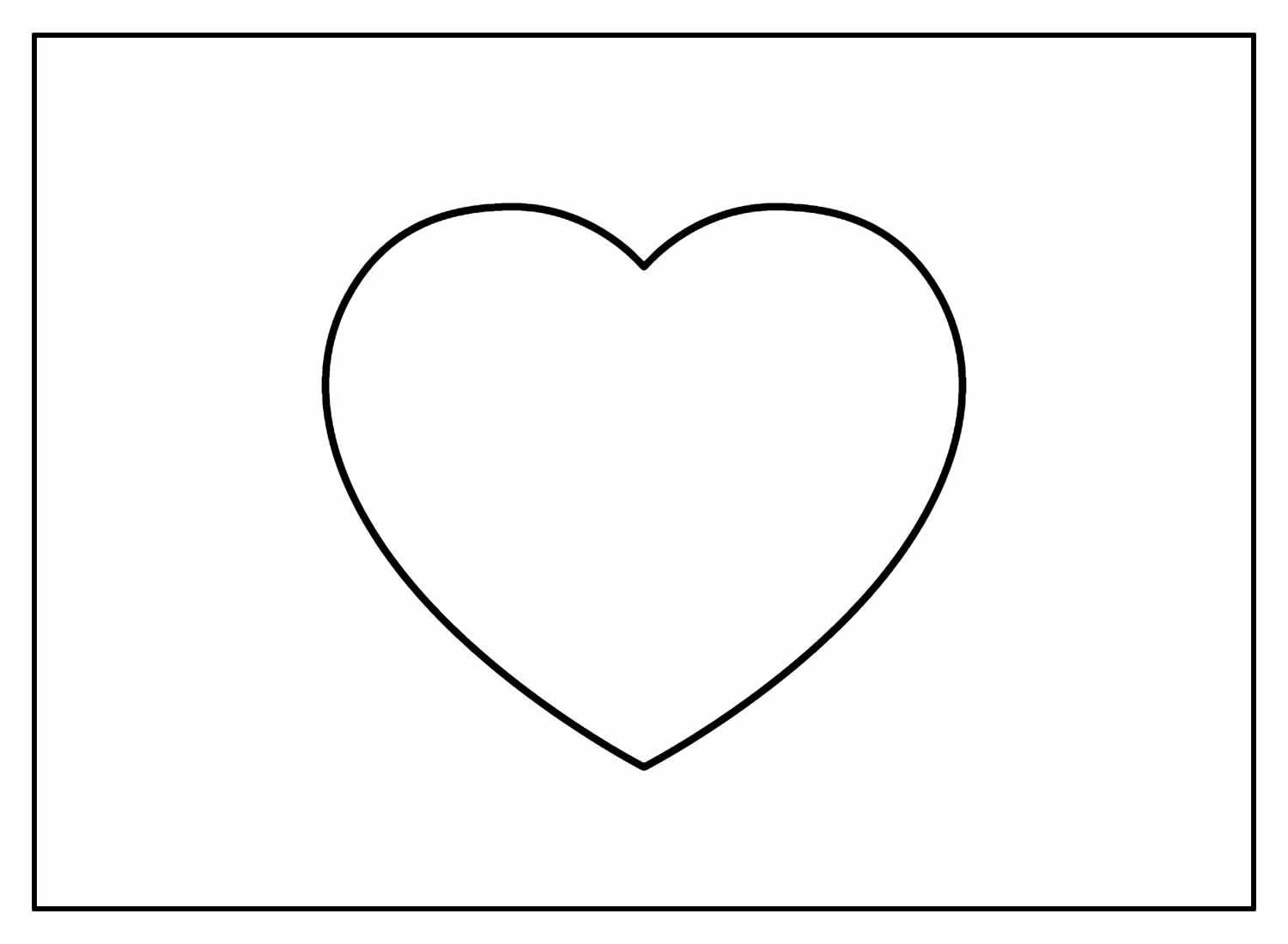 Desenho de Coração para imprimir