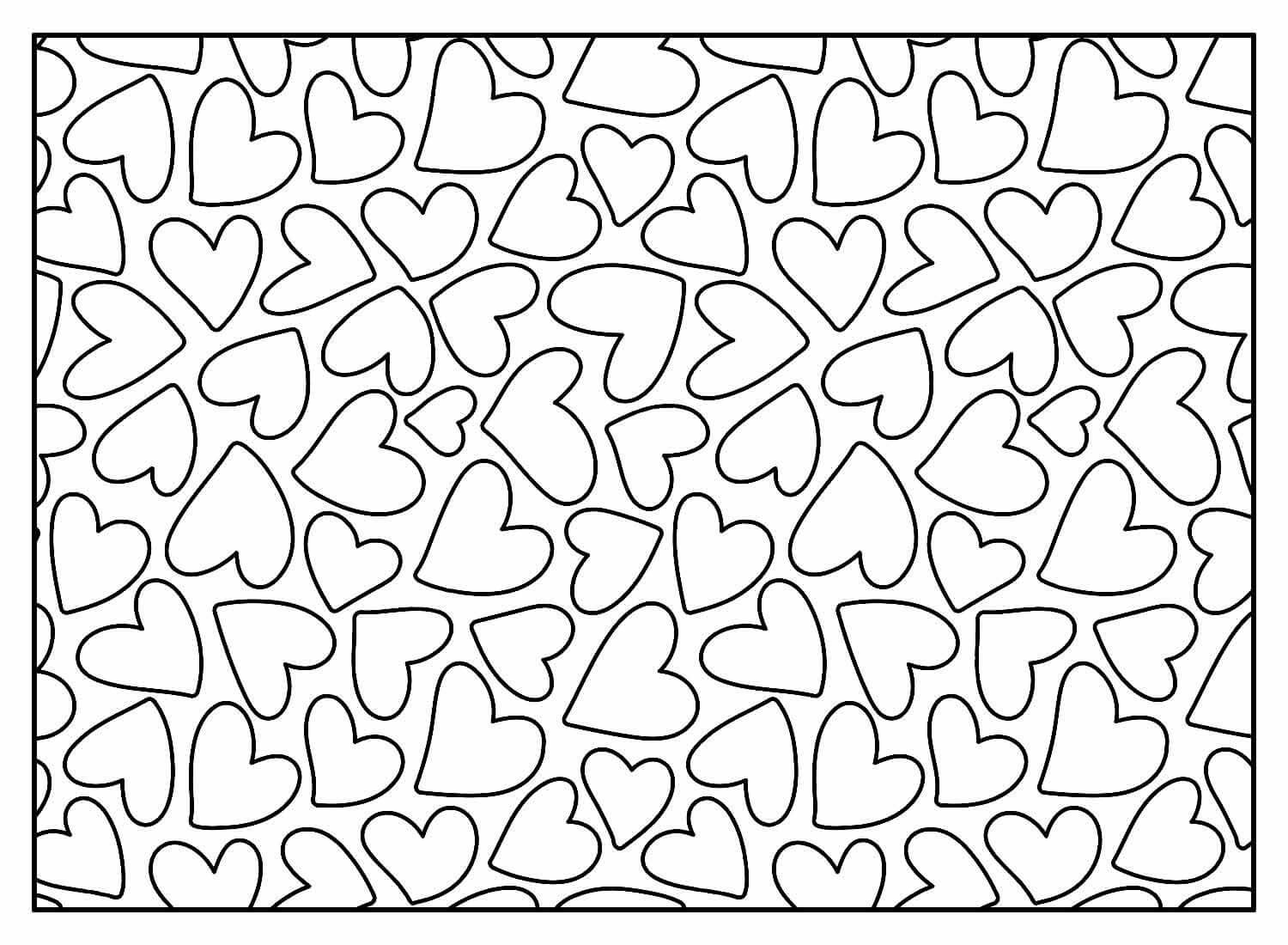 Desenho de Coração para imprimir