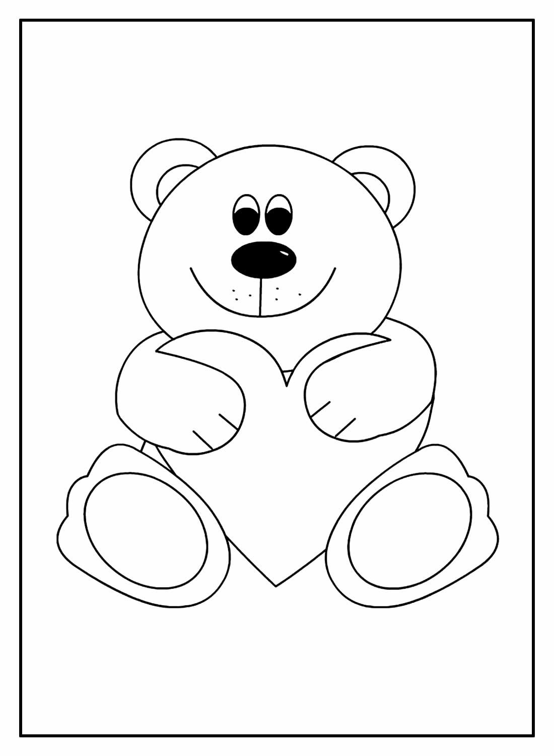 Desenho de Coração para imprimir