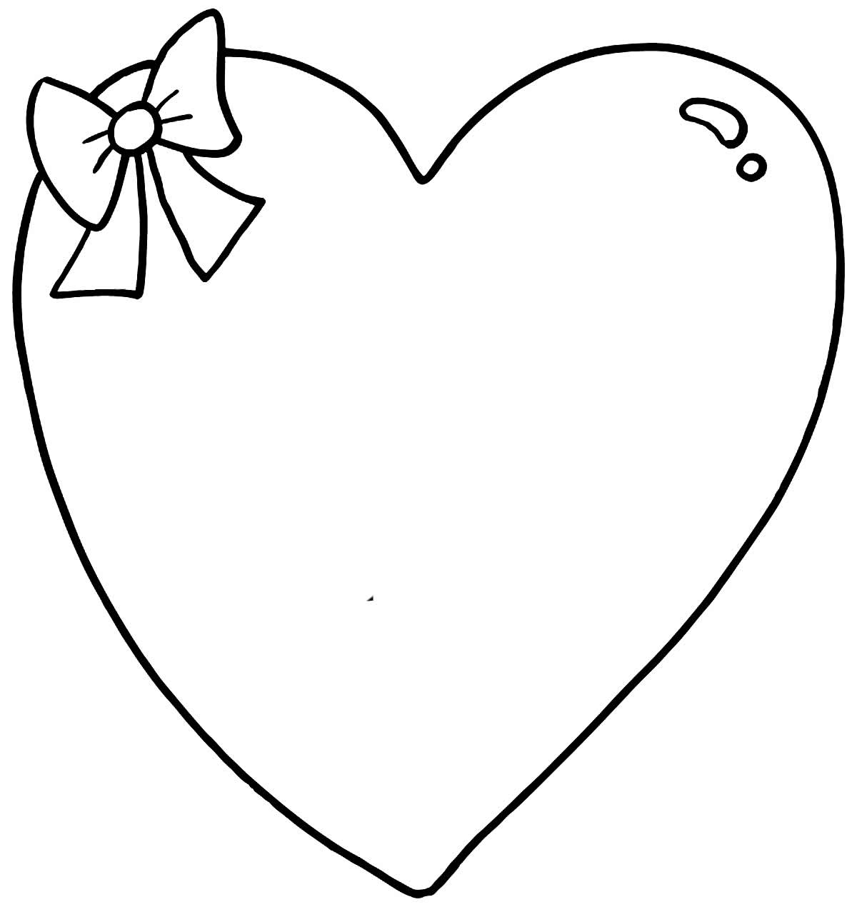 Desenho de Coração para imprimir