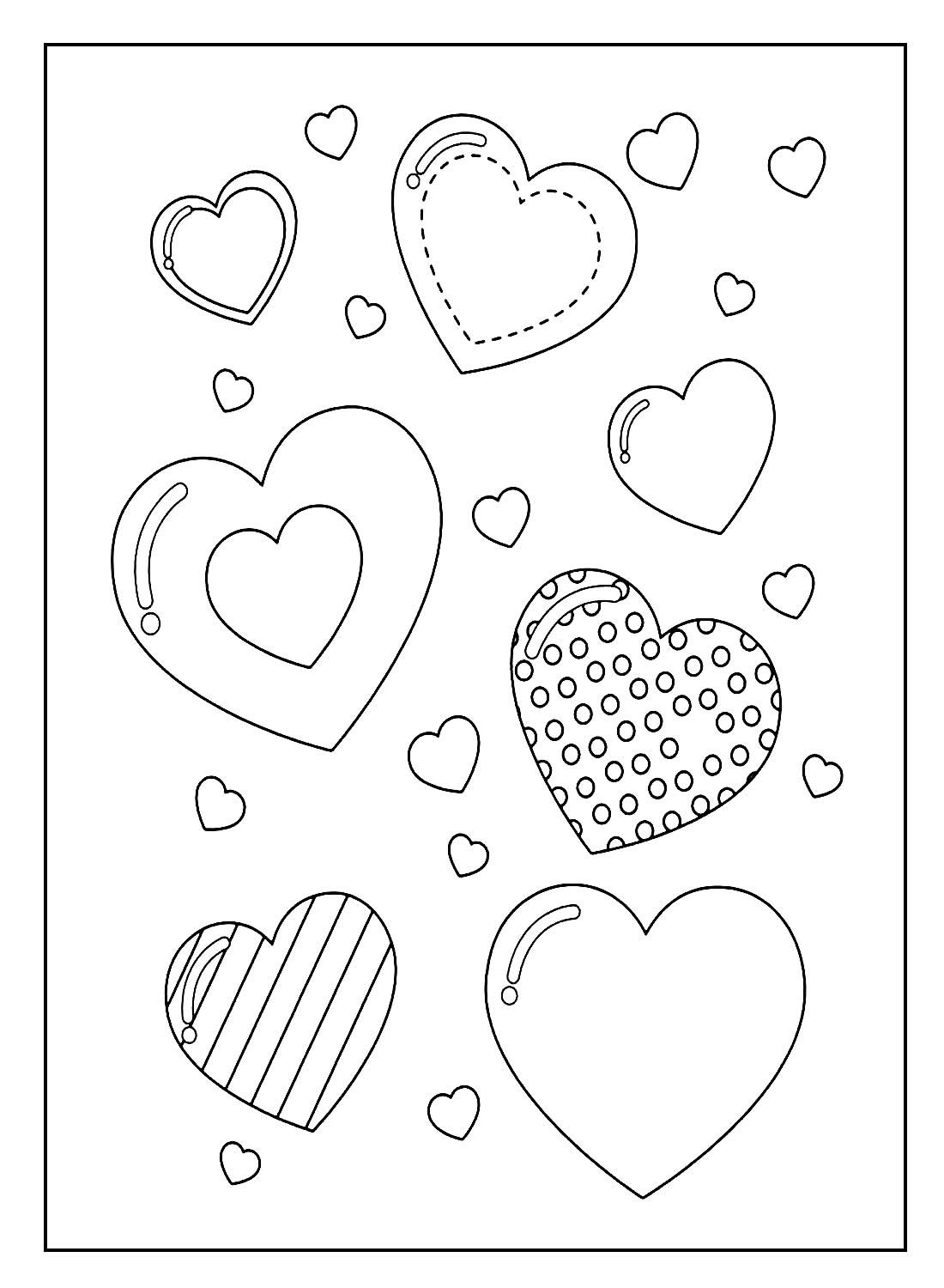 Desenho de Coração para imprimir