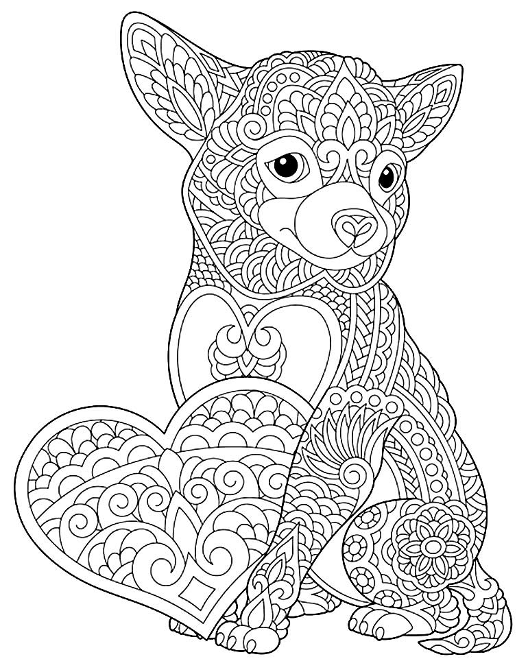 Desenho de Coração para imprimir