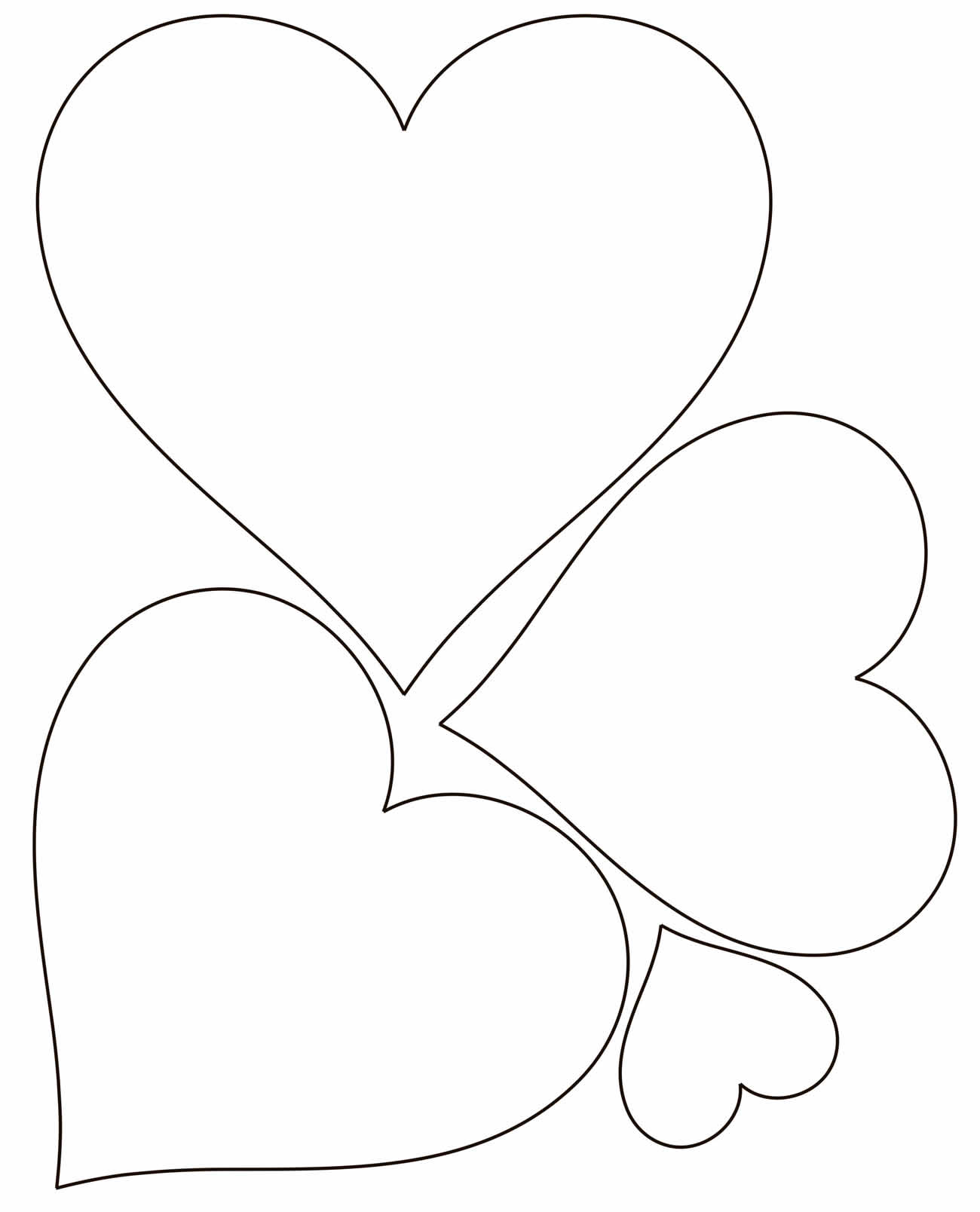 Desenho de Coração para imprimir