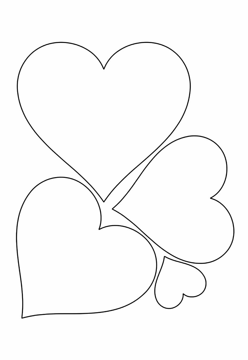 Desenho de Coração para imprimir