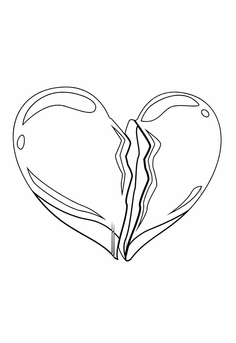 Desenho de Coração para imprimir