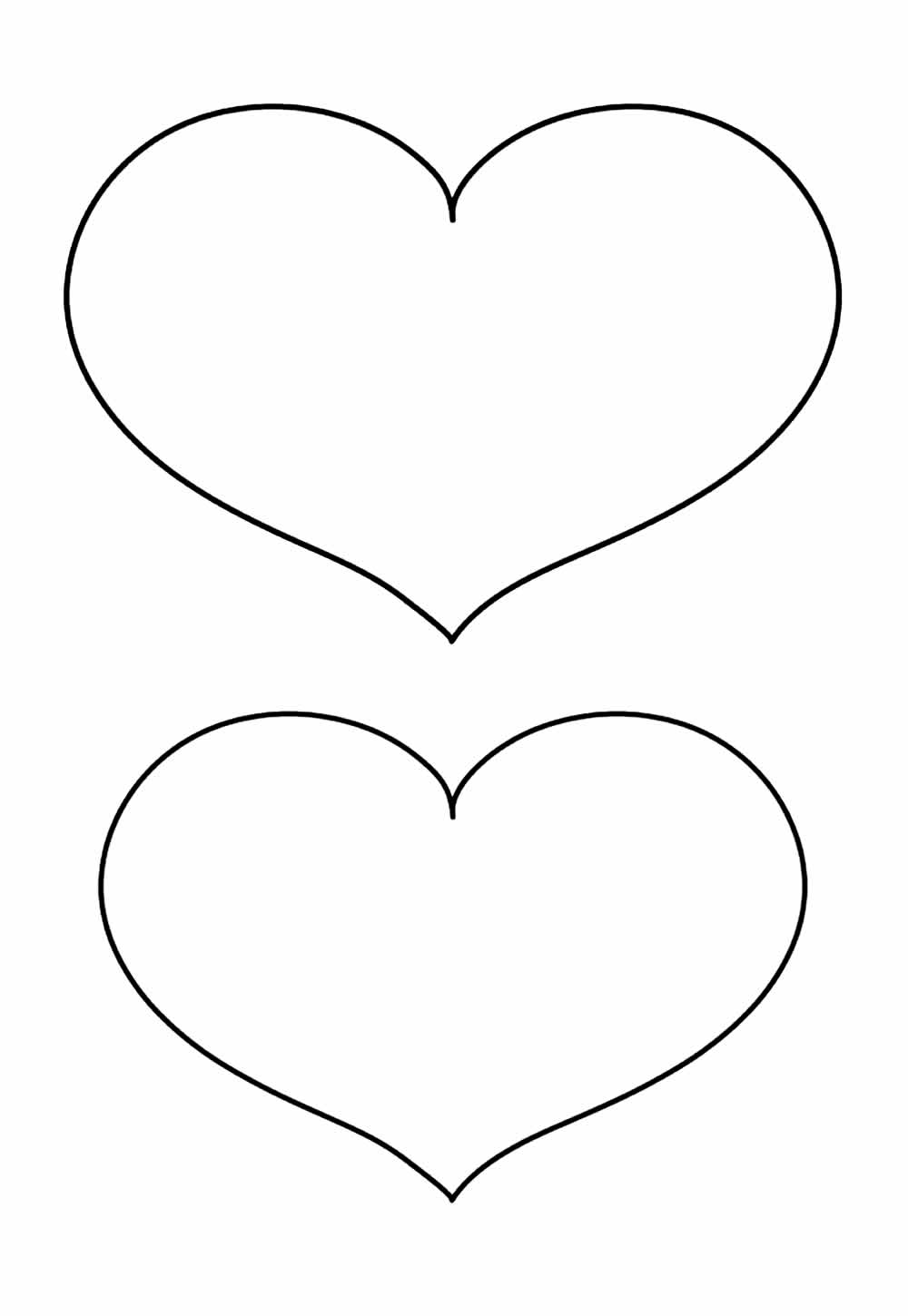 Desenho de Coração para imprimir