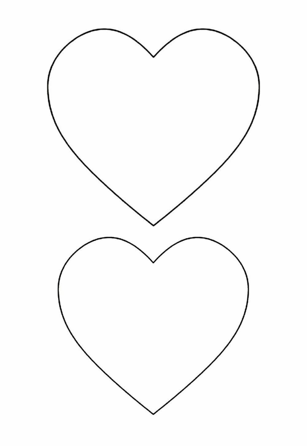 Desenho de Coração para imprimir