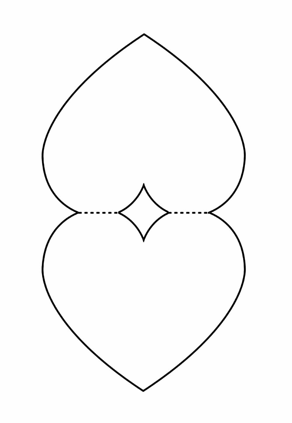 Desenho de Coração para imprimir