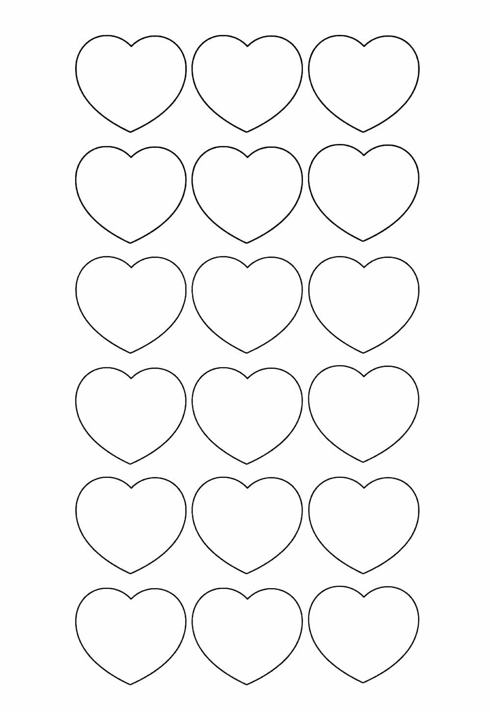 Desenho de Coração para imprimir