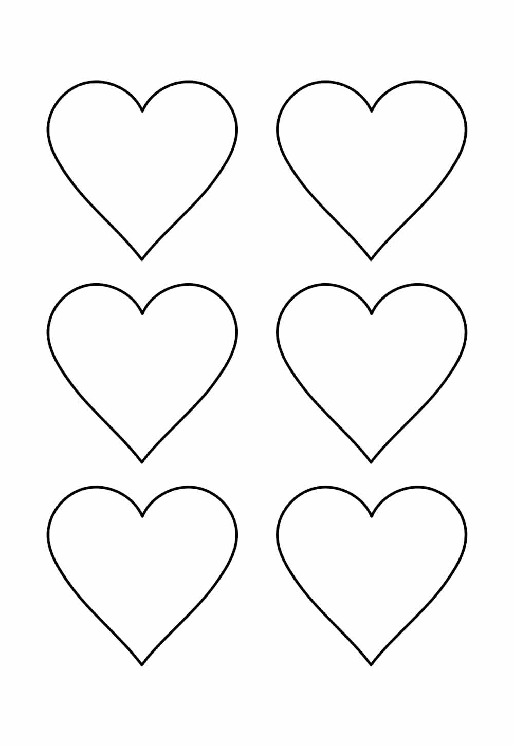 Desenho de Coração para imprimir