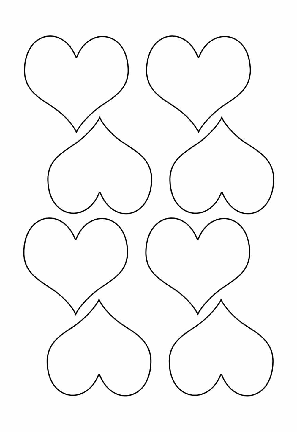 Desenho de Coração para imprimir