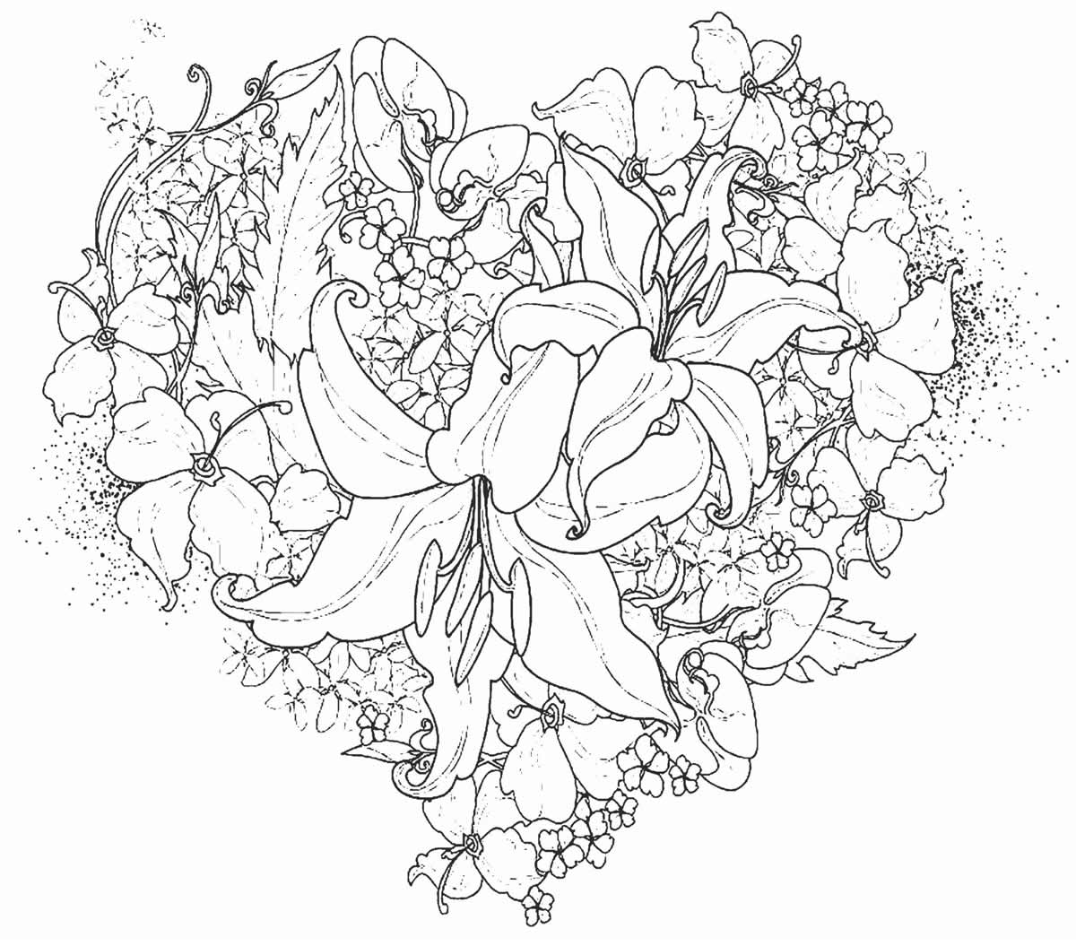 Desenho de Coração para imprimir
