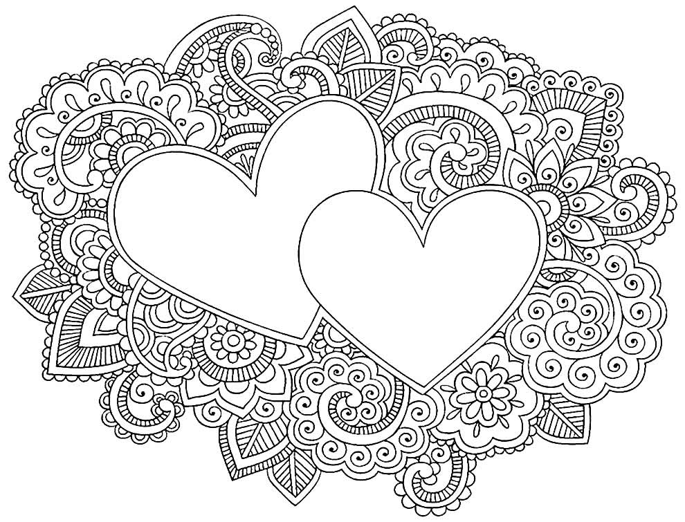 Desenho de Coração para imprimir