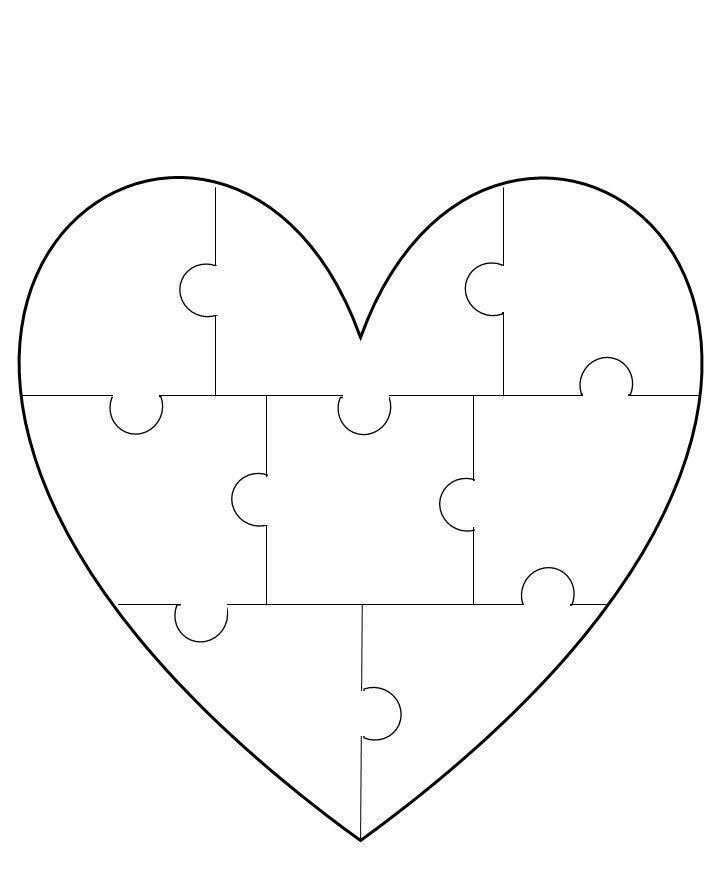 Desenho de Coração para imprimir