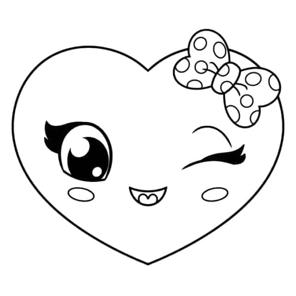 Desenho de Coração para imprimir