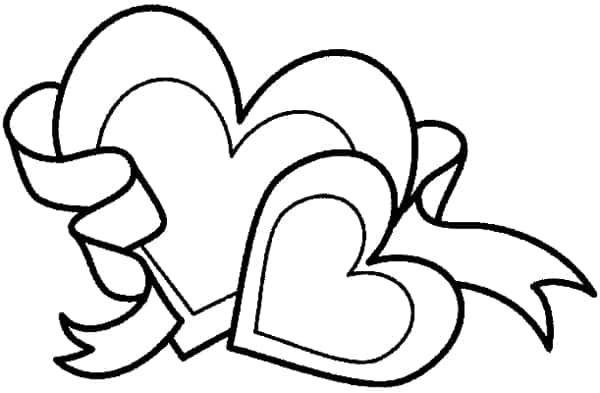 Desenho de Coração para imprimir