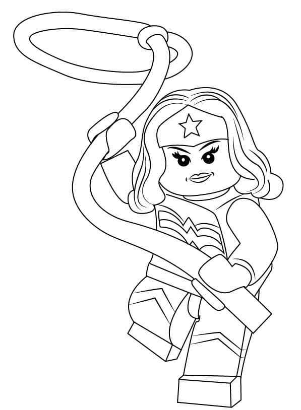Desenho de Mulher-Maravilha para imprimir