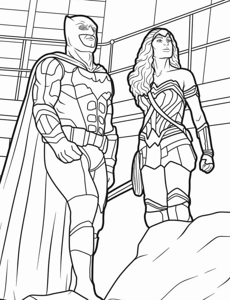 Desenho de Mulher-Maravilha para imprimir