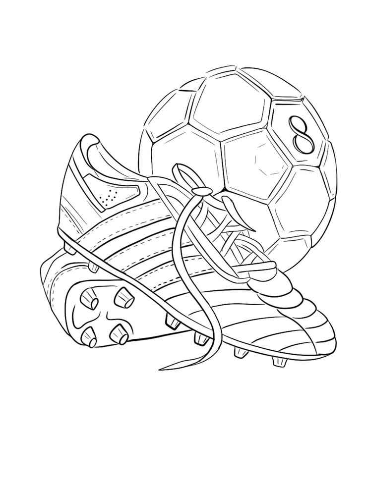 Desenho de Chuteiras para imprimir