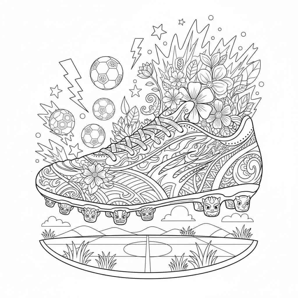 Desenho de Chuteiras para imprimir