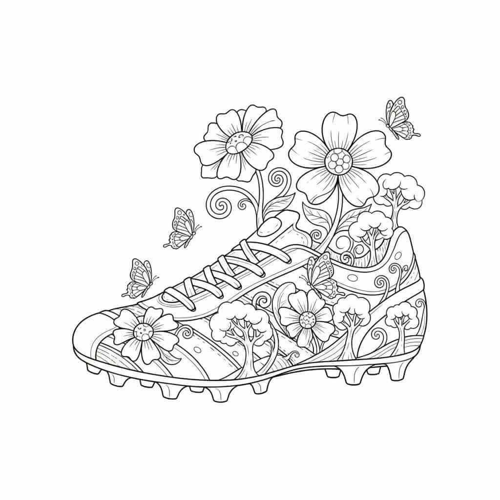 Desenho de Chuteiras para imprimir