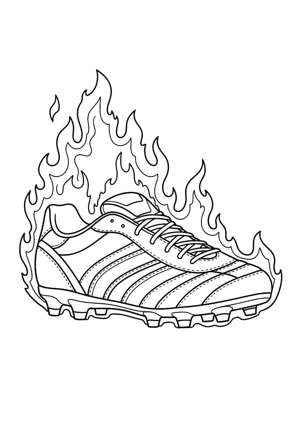 Desenho de Chuteiras para imprimir