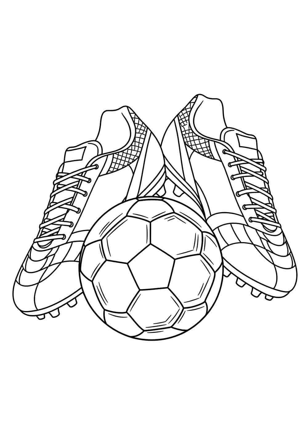 Desenho de Chuteiras para imprimir