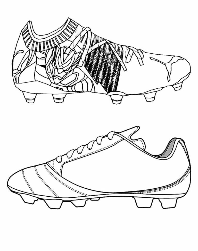 Desenho de Chuteiras para imprimir