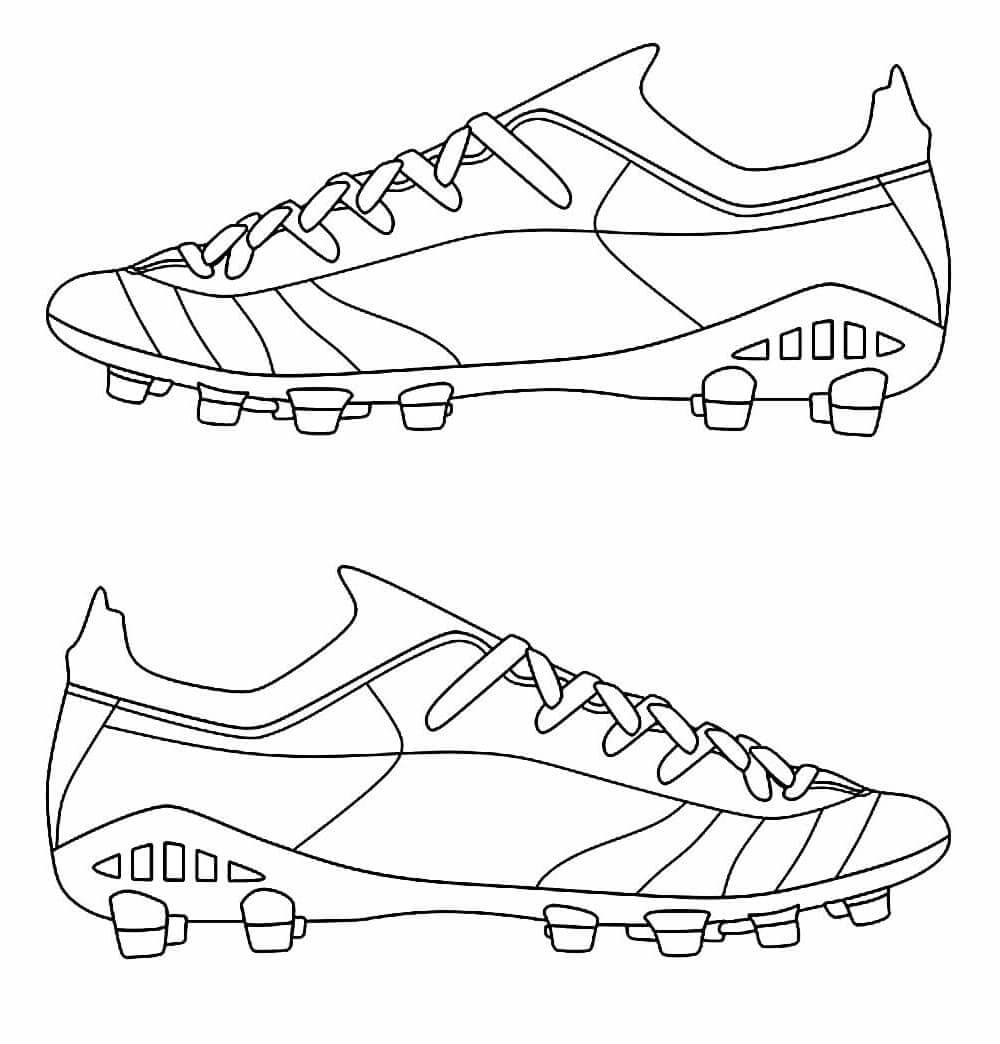 Desenho de Chuteiras para imprimir