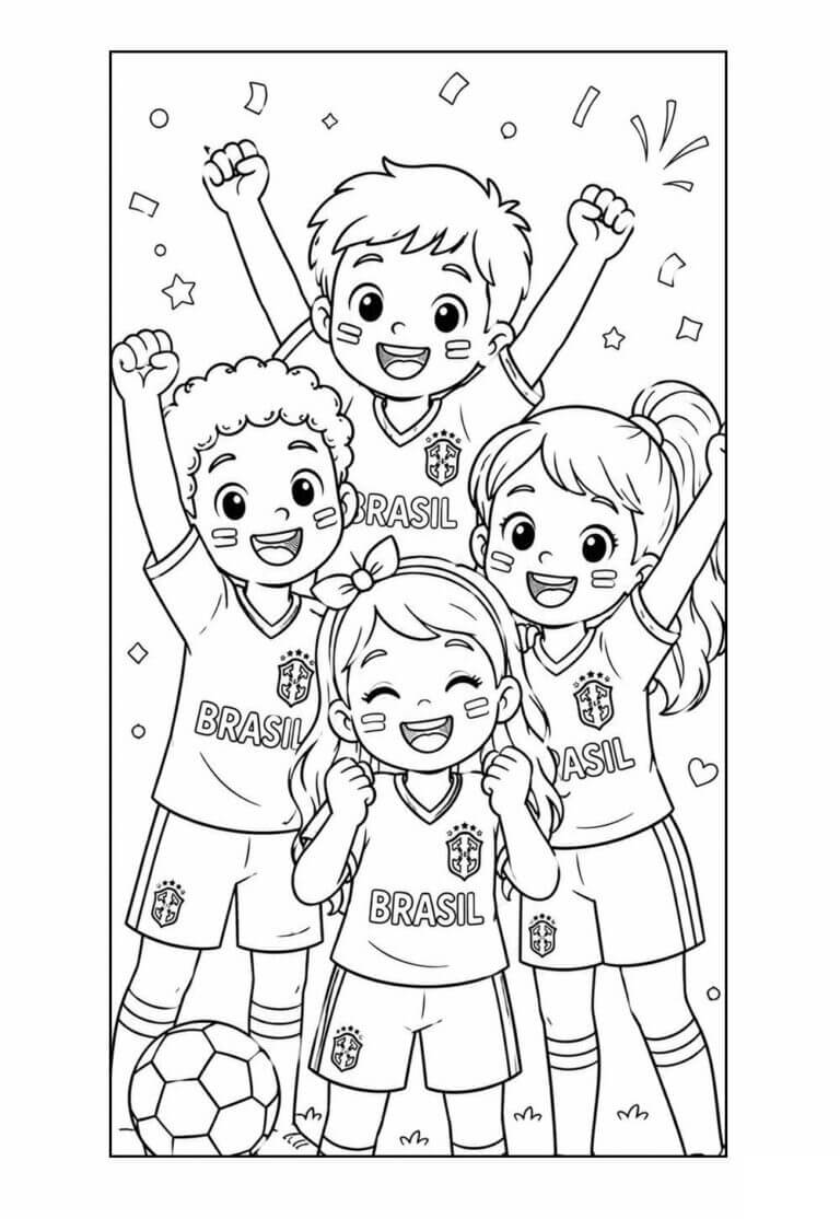 Desenho de Copa do Mundo da FIFA 2026 para imprimir