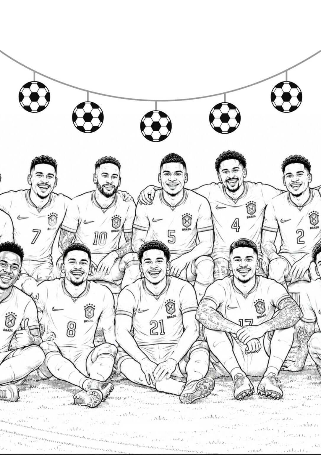 Desenho de Copa do Mundo da FIFA 2026 para imprimir