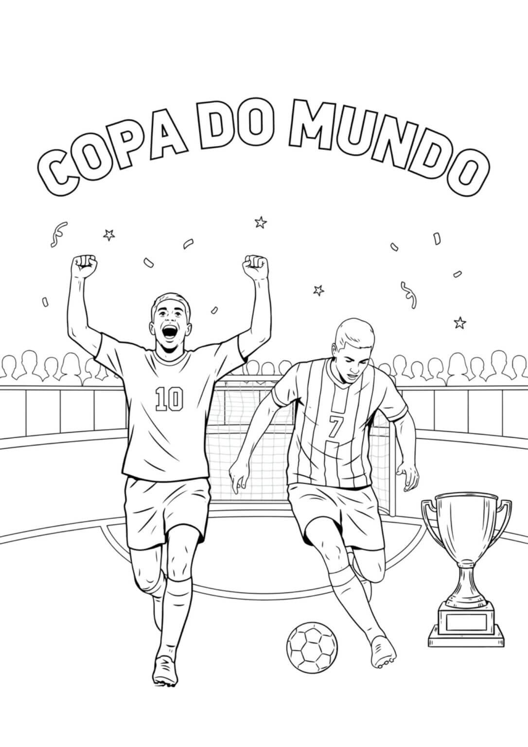 Desenho de Copa do Mundo da FIFA 2026 para imprimir