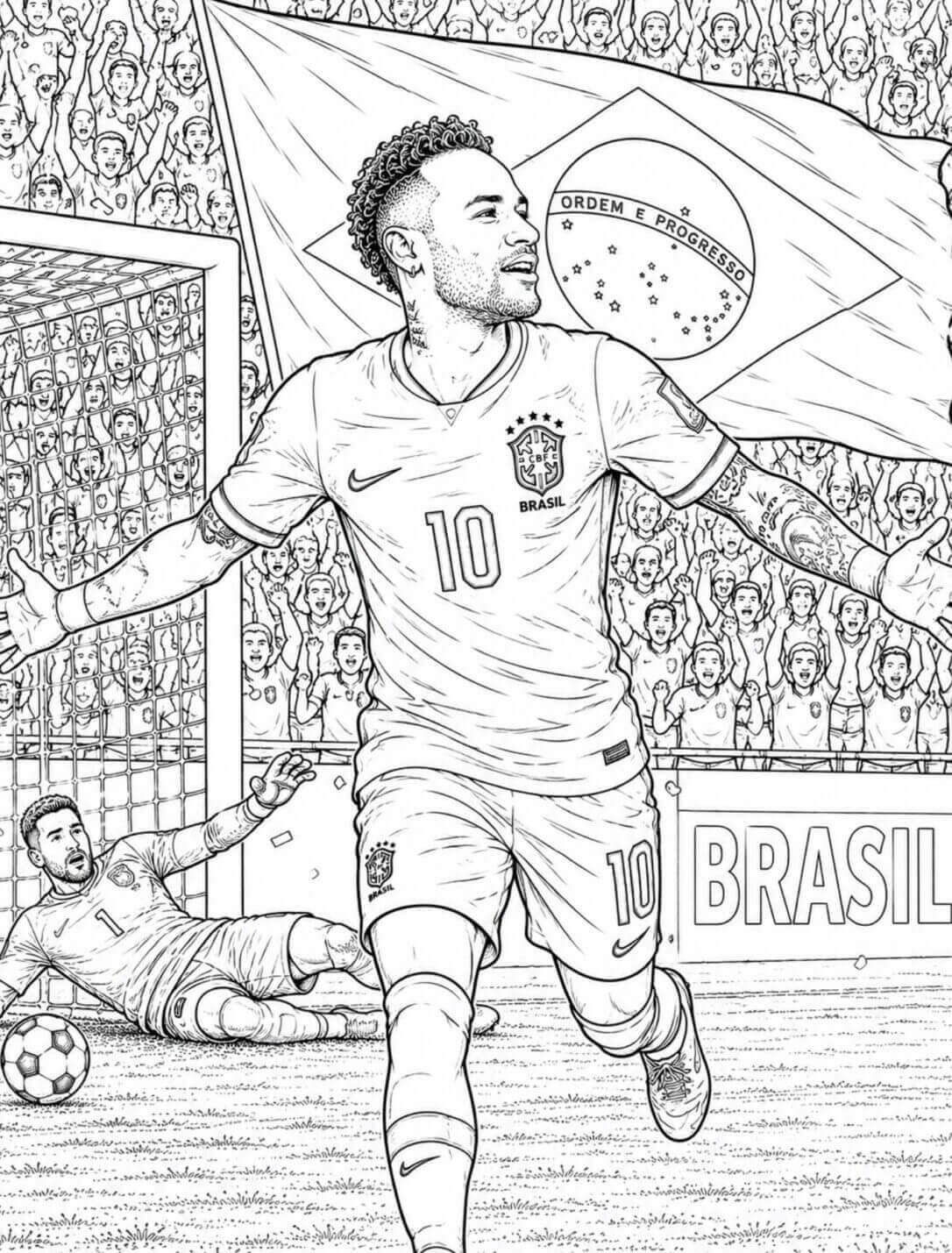 Desenho de Copa do Mundo da FIFA 2026 para imprimir