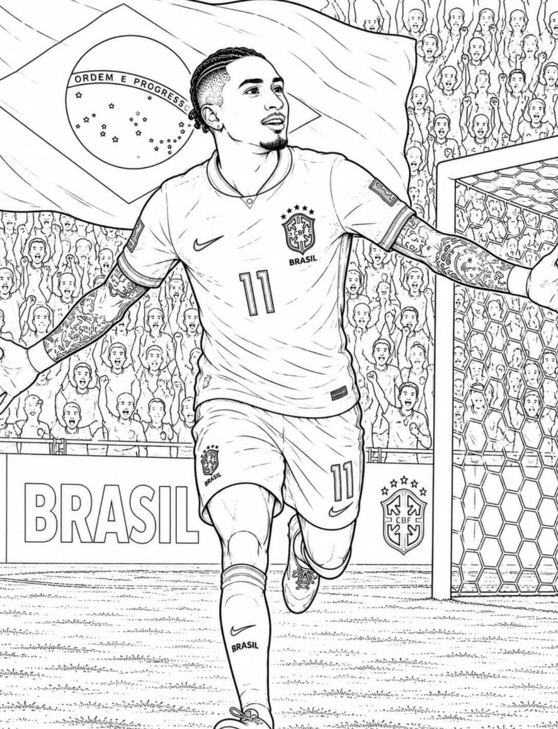 Desenho de Copa do Mundo da FIFA 2026 para imprimir
