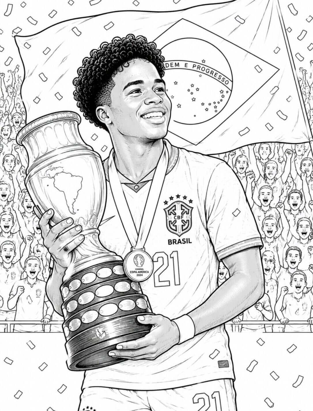 Copa do Mundo da FIFA 2026 para Colorir e Imprimir