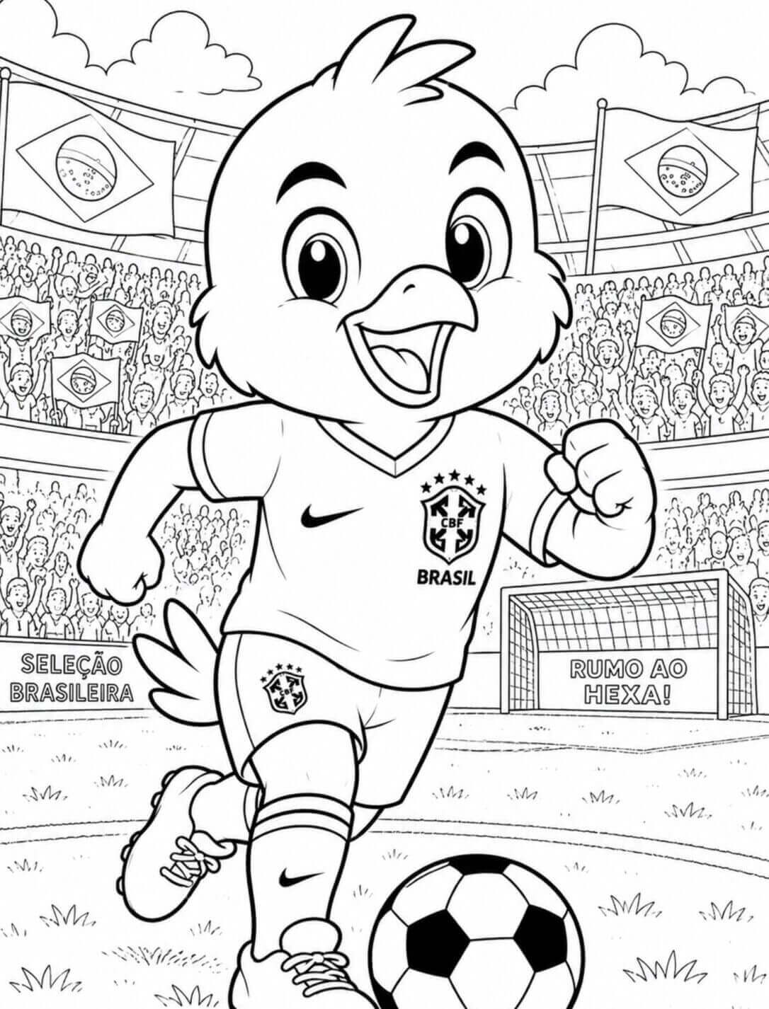 Desenho de Copa do Mundo da FIFA 2026 para imprimir