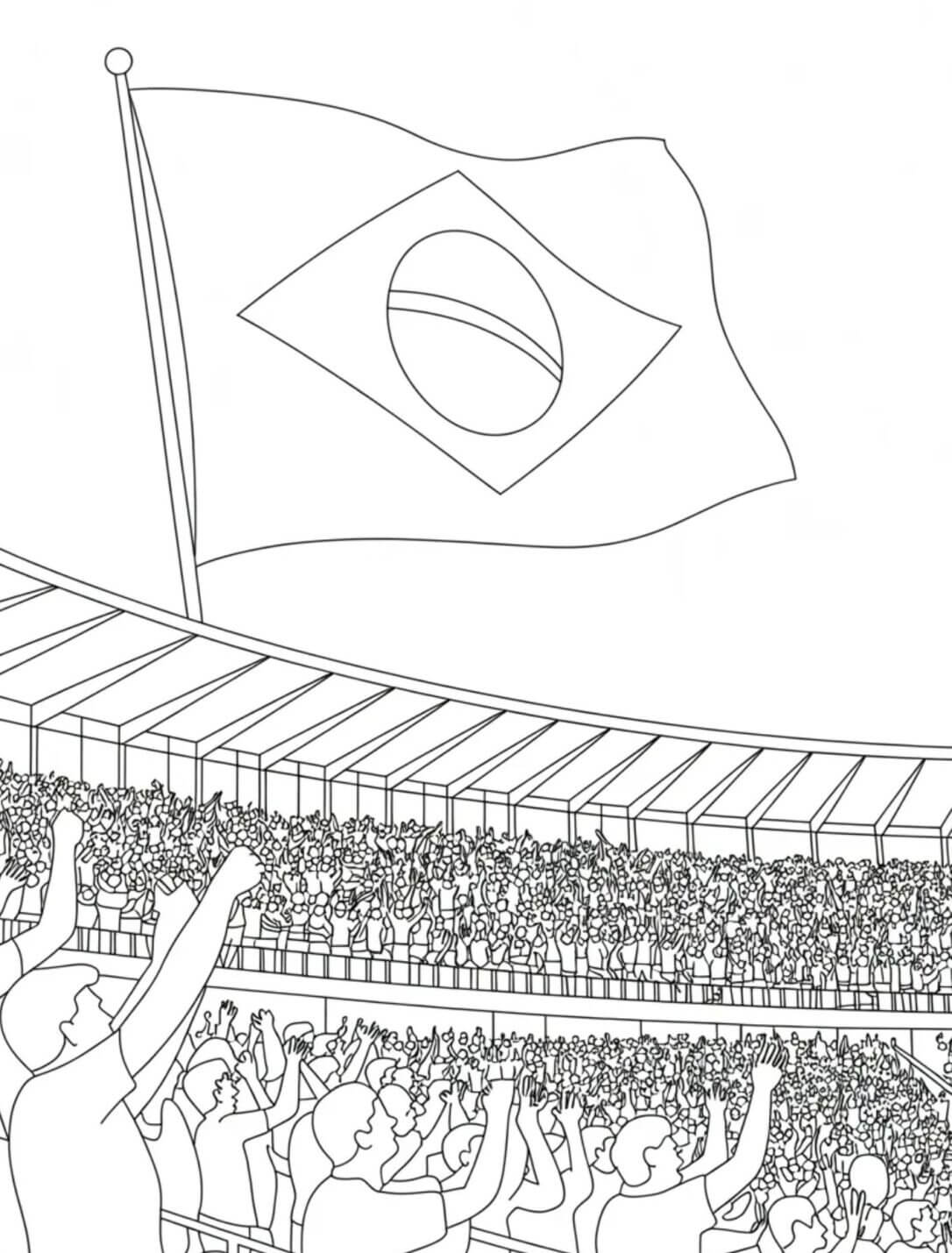 Desenho de Copa do Mundo da FIFA 2026 para imprimir
