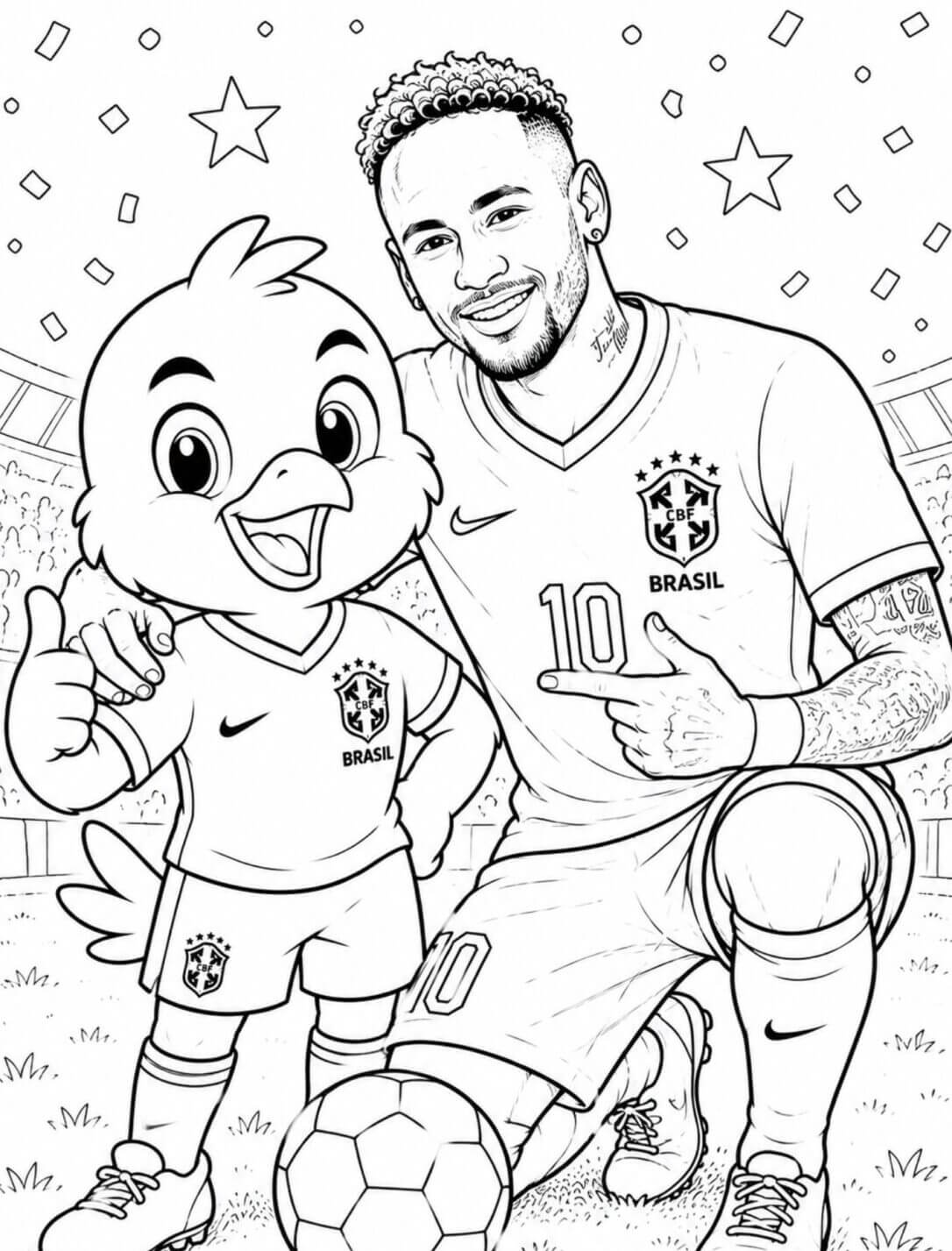 Desenho de Copa do Mundo da FIFA 2026 para imprimir