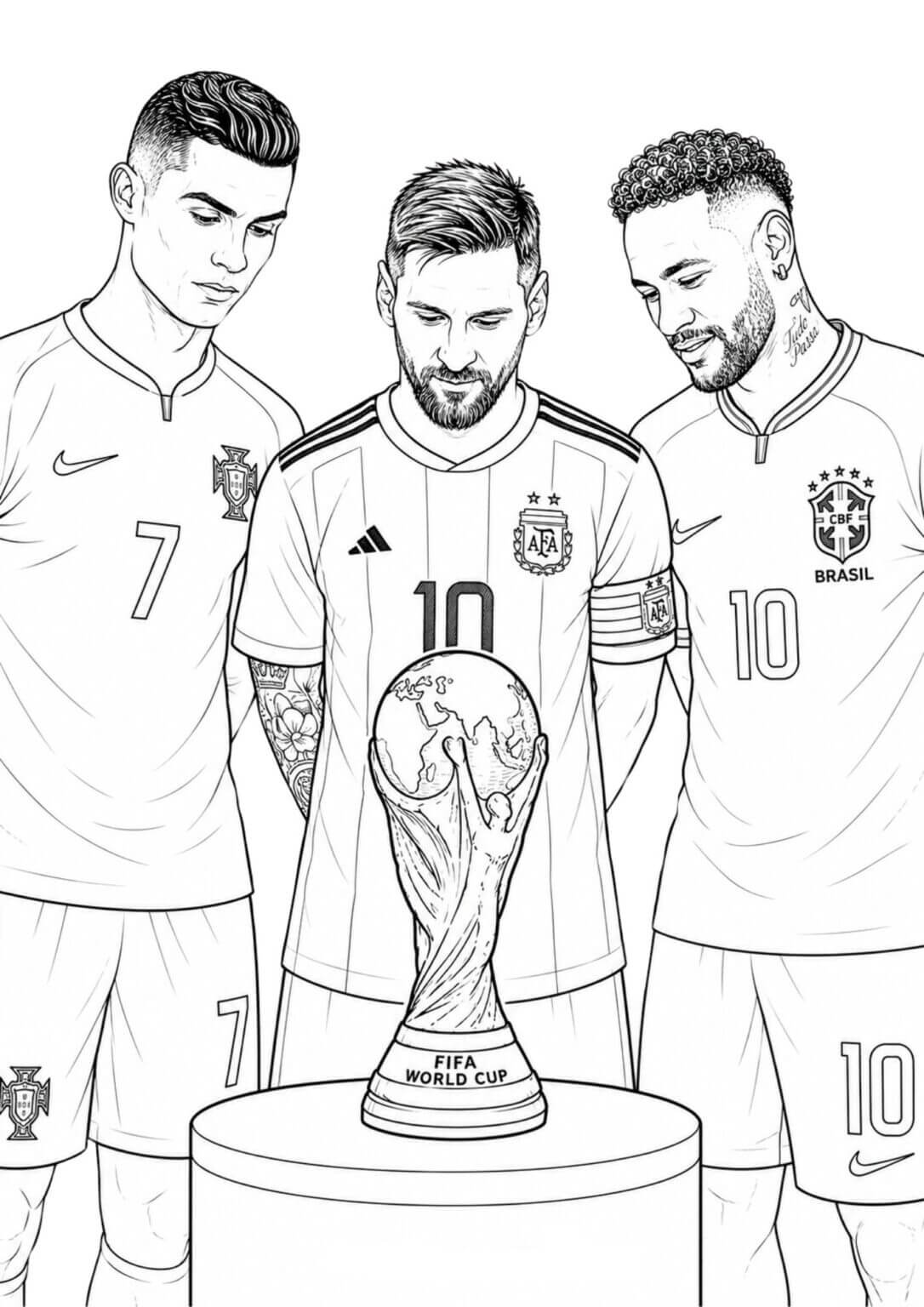 Desenho de Copa do Mundo da FIFA 2026 para imprimir