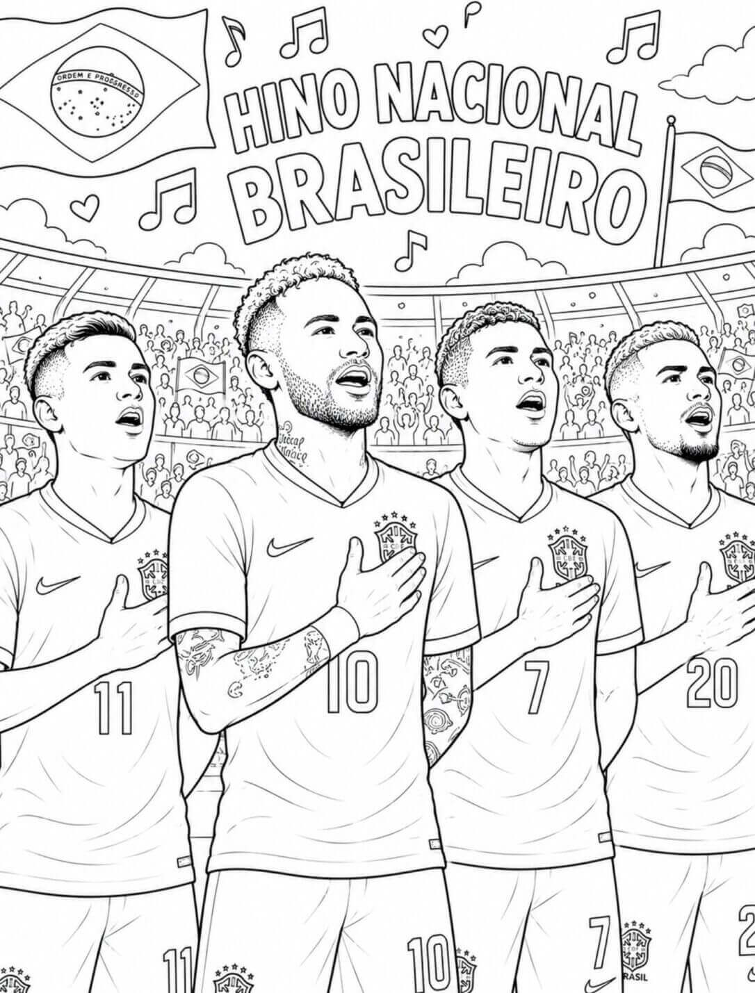Desenho de Copa do Mundo da FIFA 2026 para imprimir
