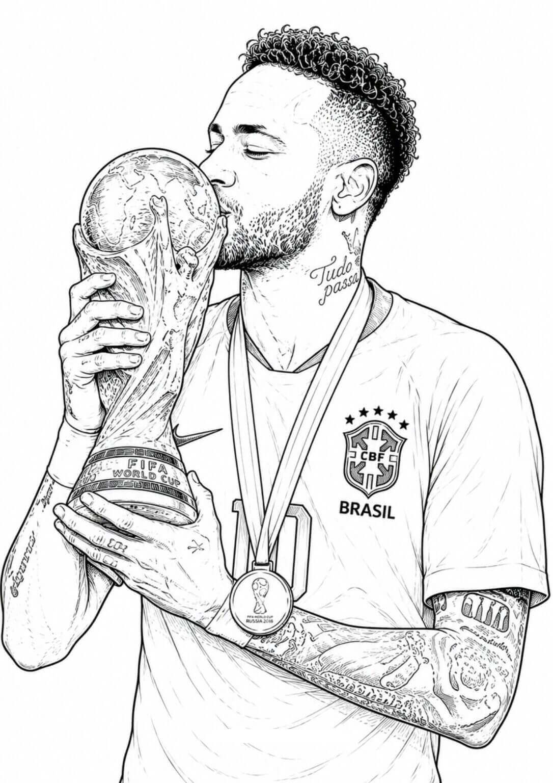 Desenho de Copa do Mundo da FIFA 2026 para imprimir