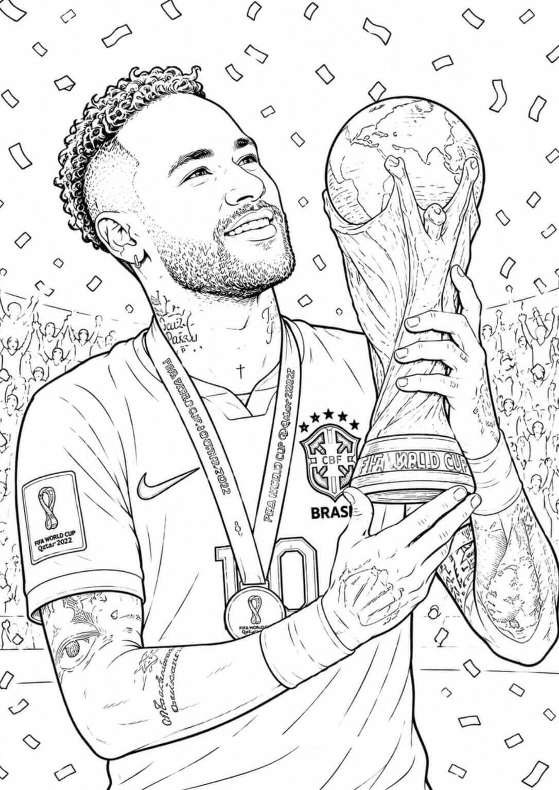 Desenho de Copa do Mundo da FIFA 2026 para imprimir