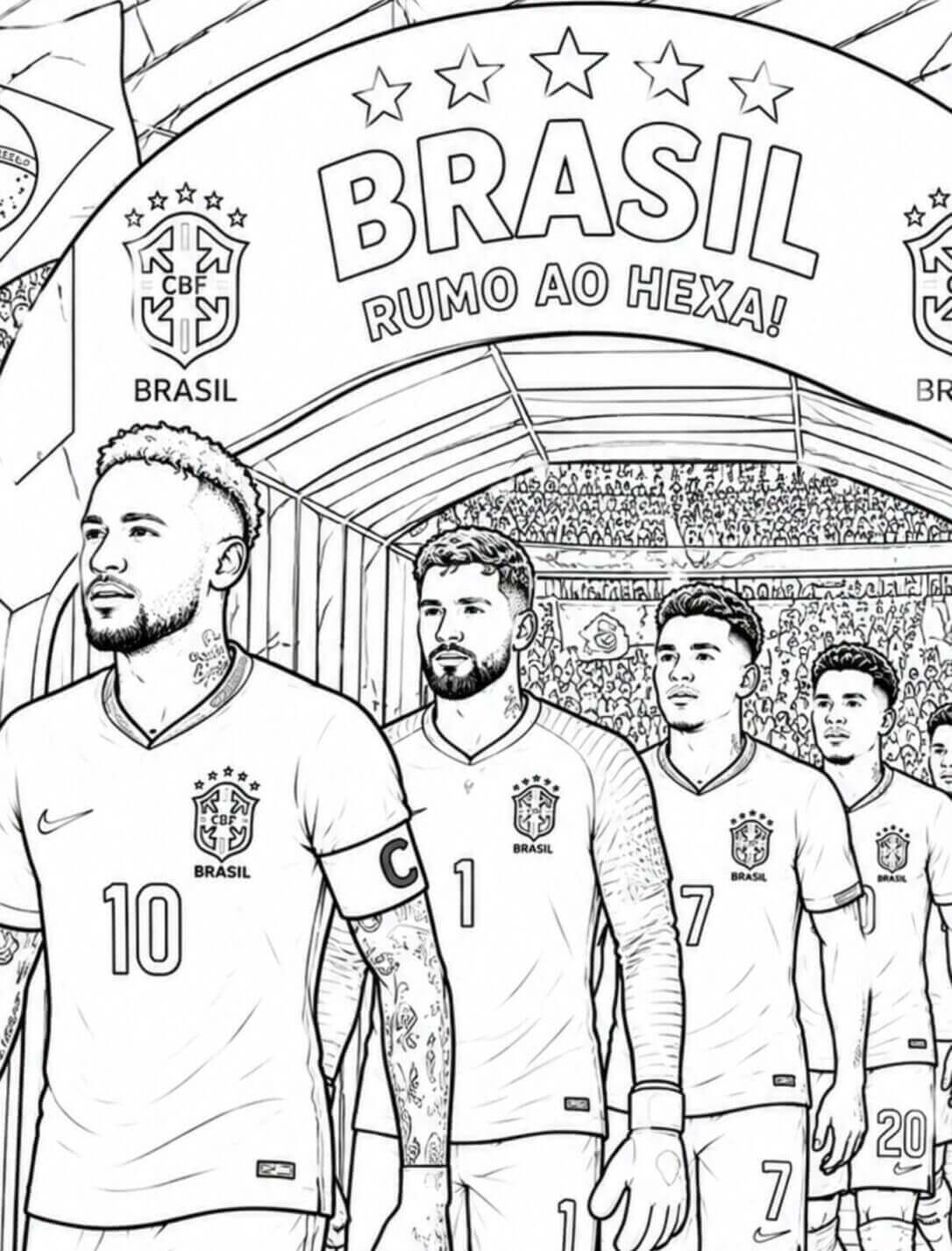 Desenho de Copa do Mundo da FIFA 2026 para imprimir