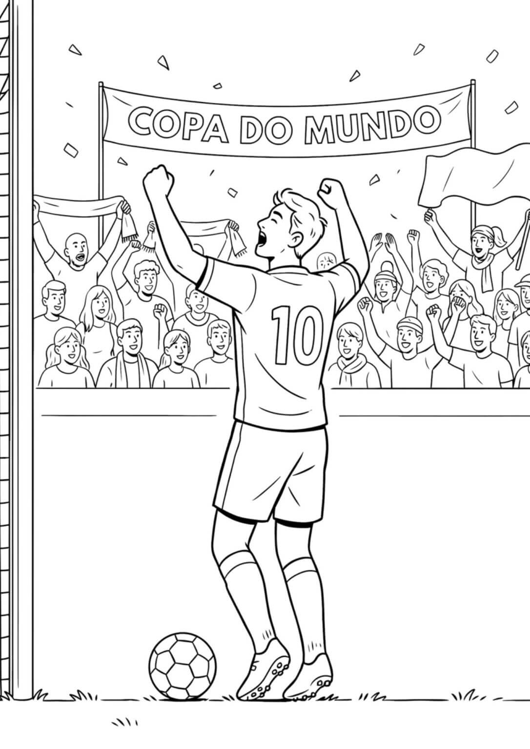 Desenho de Copa do Mundo da FIFA 2026 para imprimir