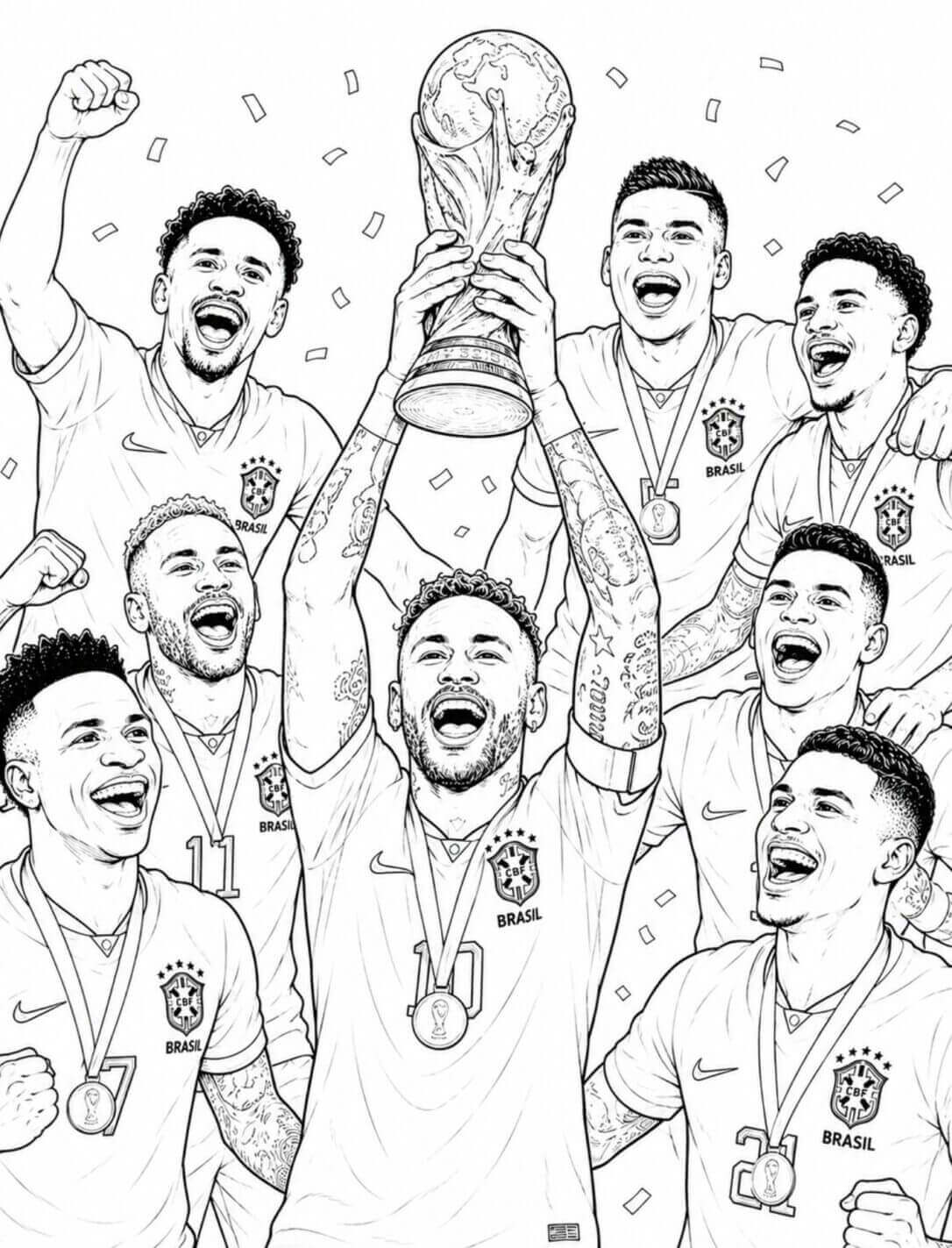 Desenho de Copa do Mundo da FIFA 2026 para imprimir