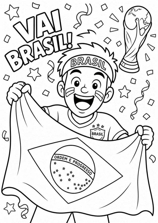 Desenho de Copa do Mundo da FIFA 2026 para imprimir