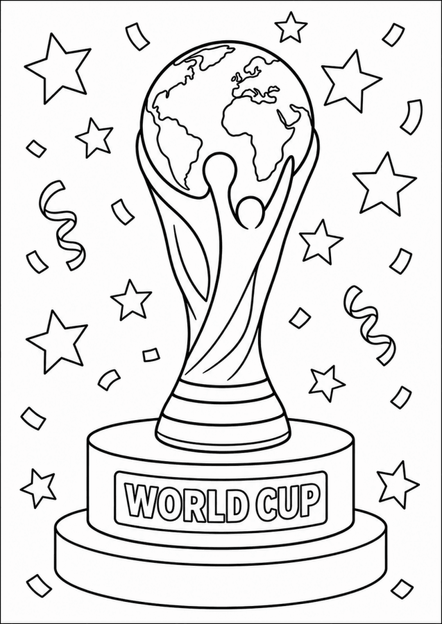 Desenho de Copa do Mundo da FIFA 2026 para imprimir